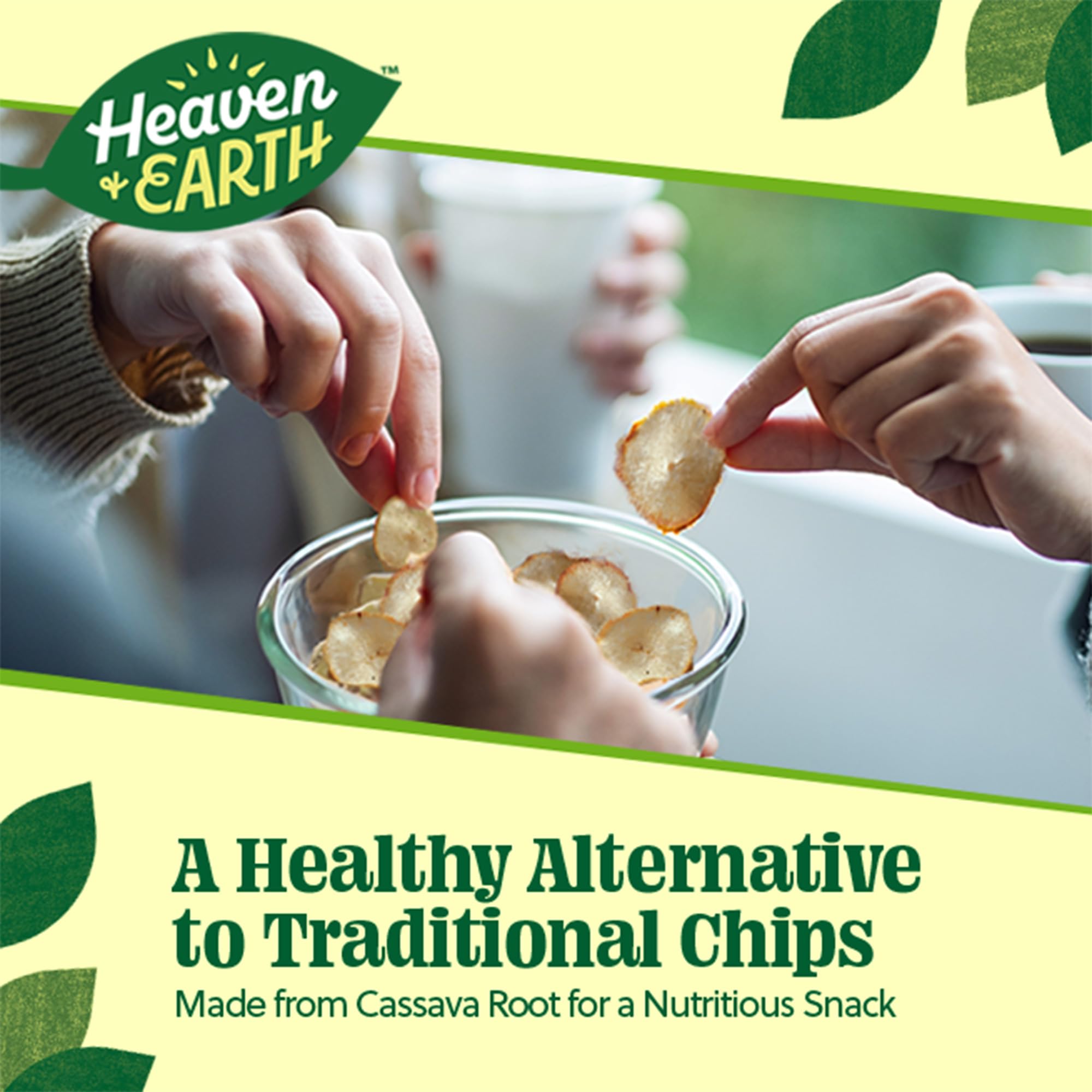Heaven & Earth package with kosher certification signals trust and quality.
