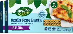 HEAVEN & EARTH cassava lasagna pasta pack, grain-free and versatile for quick meals.