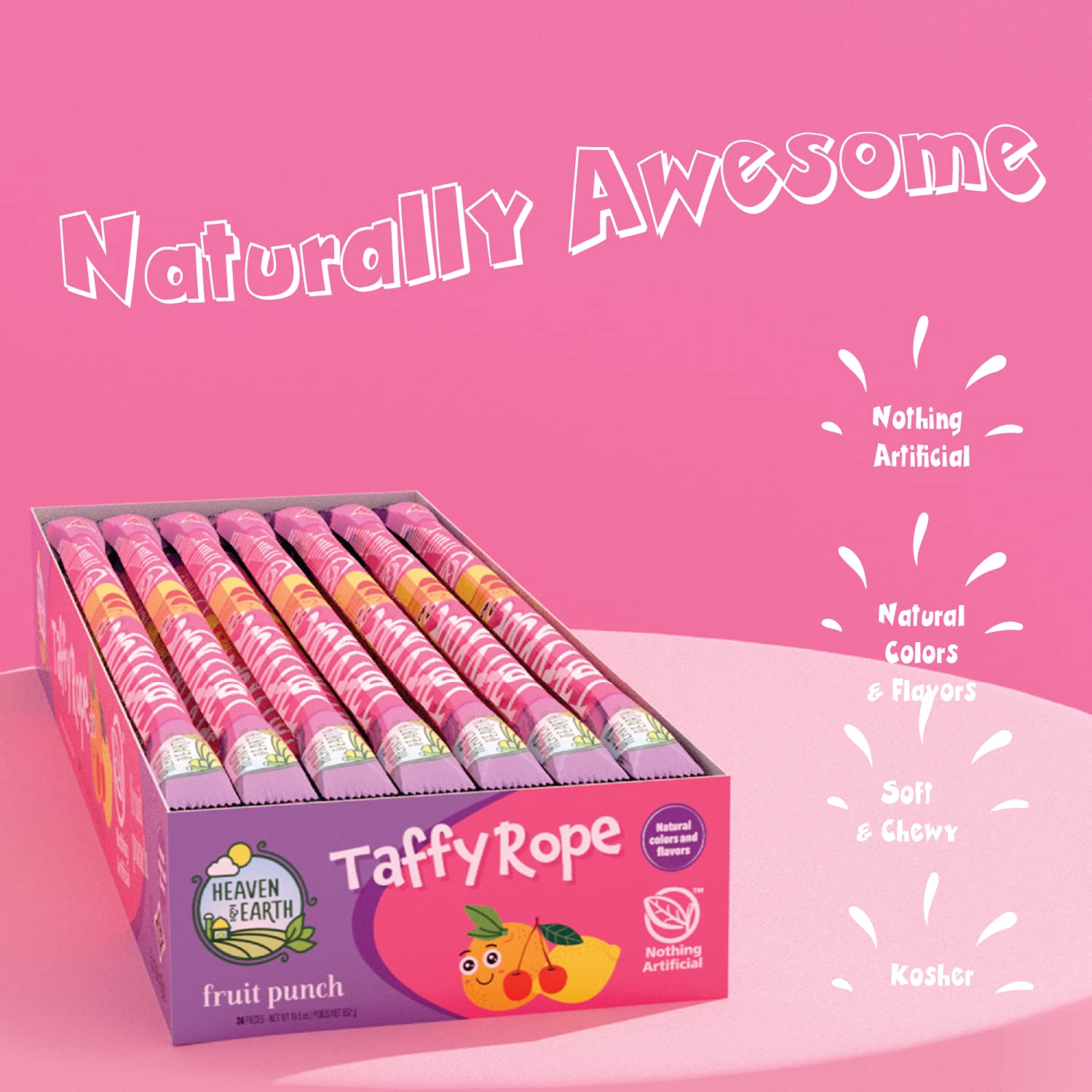 Close-up of Heaven & Earth Taffy Rope soft chew