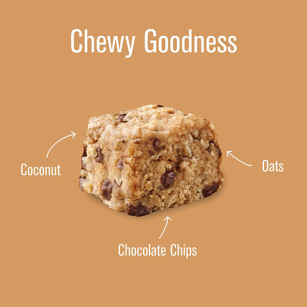 Heavenly Hunks cookie on kids' snack bag for quick energy.