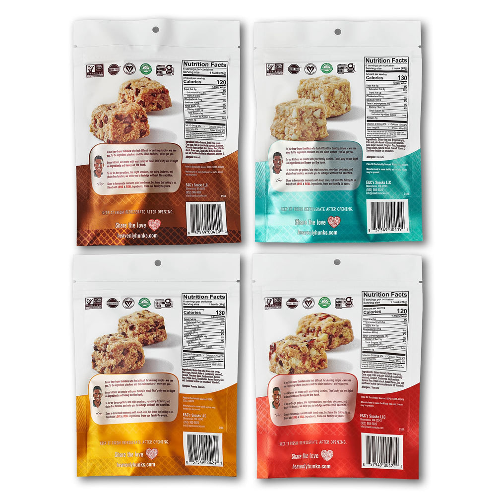 Ingredients panel highlights vegan, gluten-free, non-GMO.