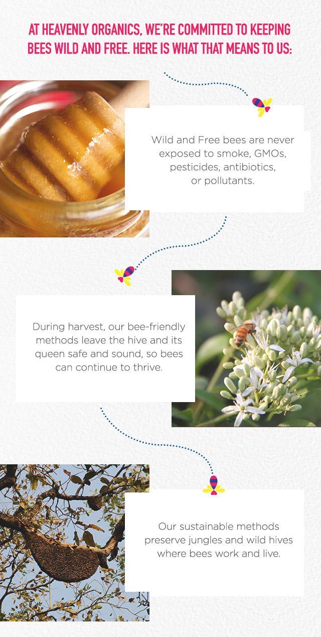 Product label highlighting non-GMO, fair trade, kosher certifications on Heavenly Organics Patties.
