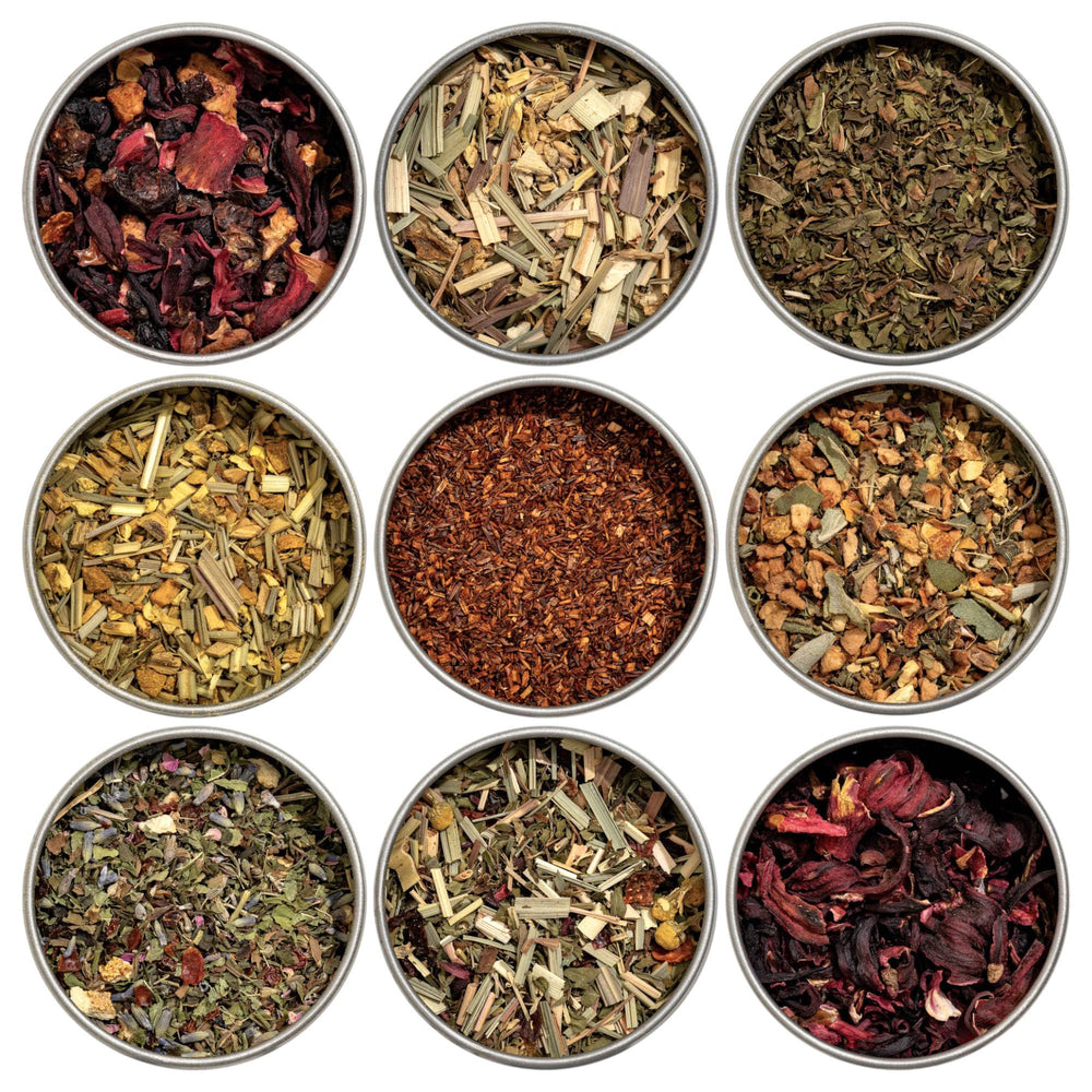 Heavenly Tea Leaves herbal sampler gift box for cozy evenings.