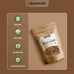 Heawans hand-picked cloves closeup showing high oil content for bold flavor.