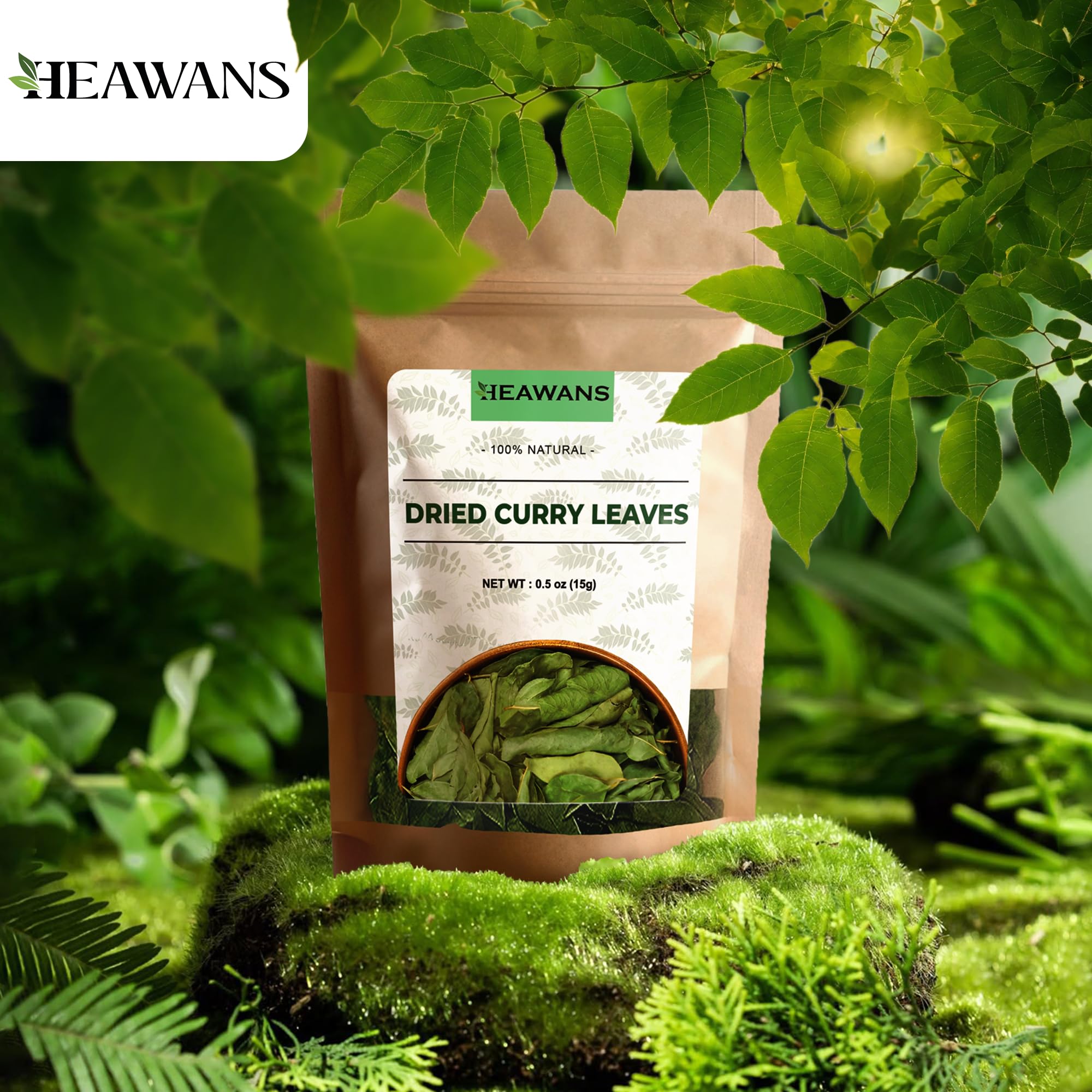 Heawans handpicked curry leaves showcase careful harvest and premium freshness.