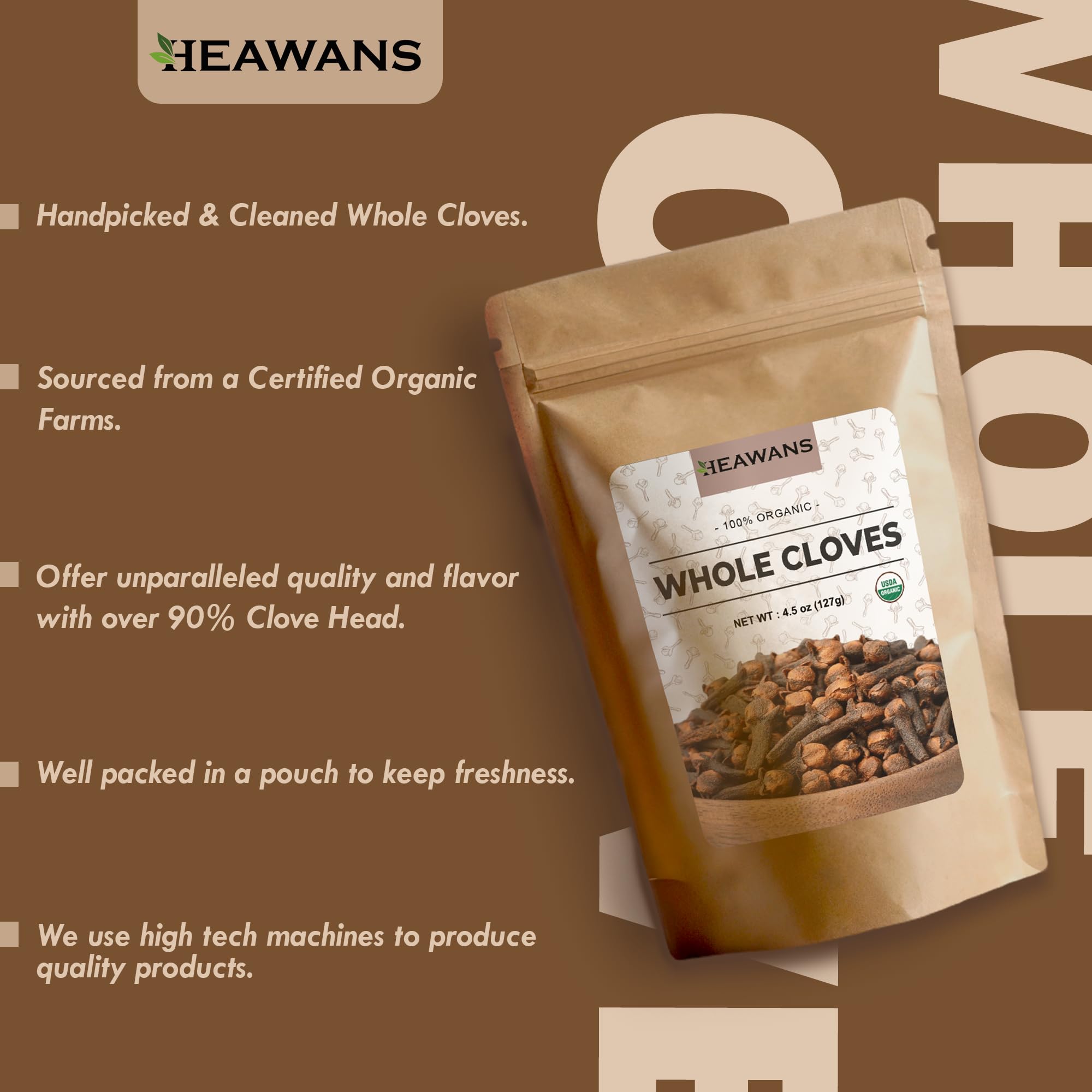 Heawans spice bowl with cloves demonstrates versatile cooking use.
