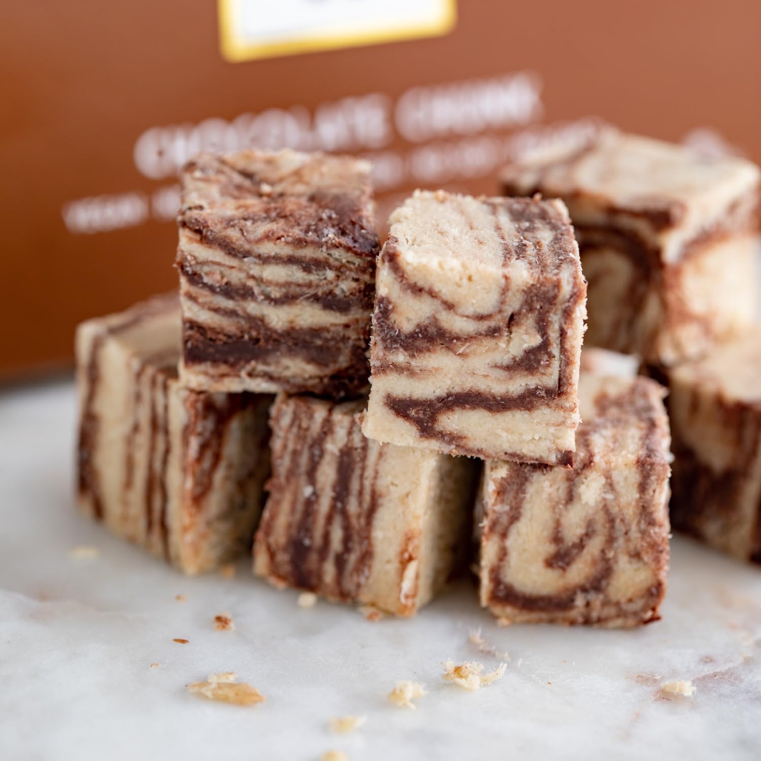 HEBEL & CO halva on toast serving, easy spread for breakfast or snack.