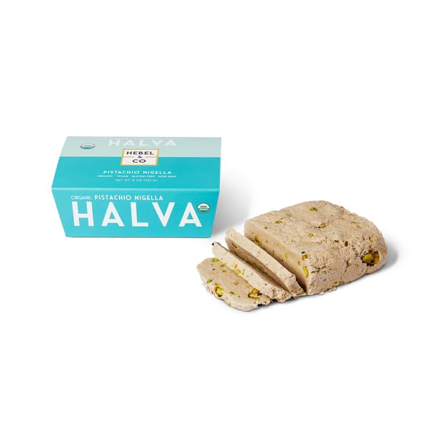 Cheese board pairing with pistachio halva adds sweet-salty contrast