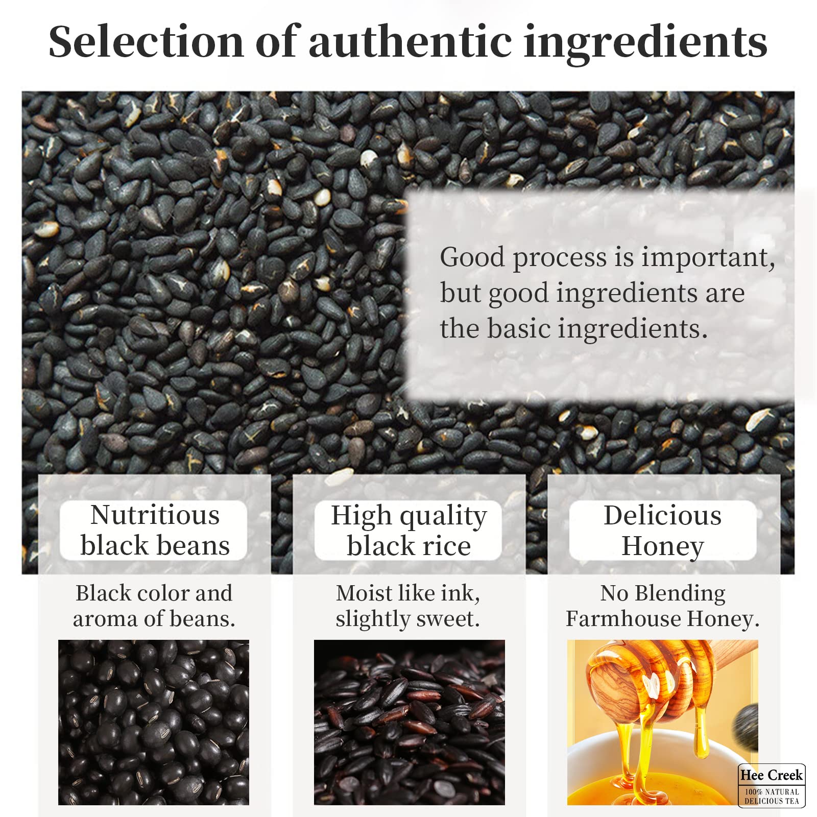 Handmade Hee Creek sesame balls reveal glossy surface and premium ingredients.