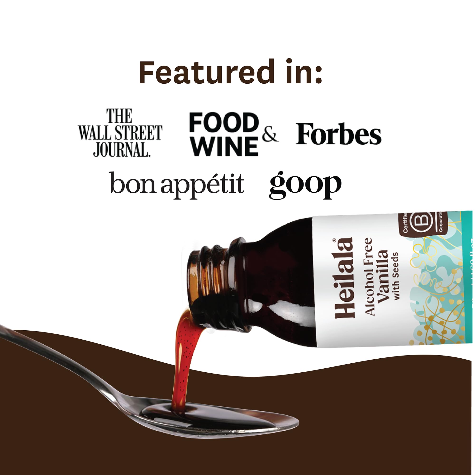 HEILALA vanilla extract liquid texture ideal for ice cream and frosting