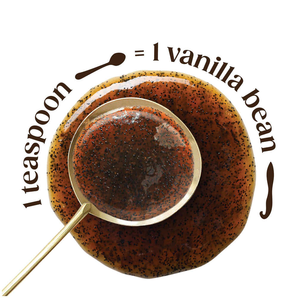 Alcohol-free Heilala Vanilla Paste label for versatile recipes.