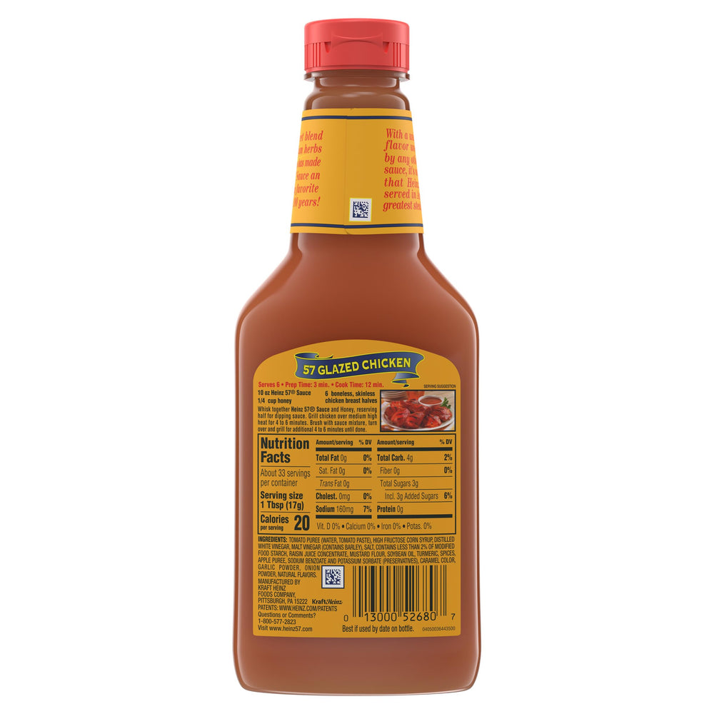 HEINZ 57 Original Sauce bottle label close-up