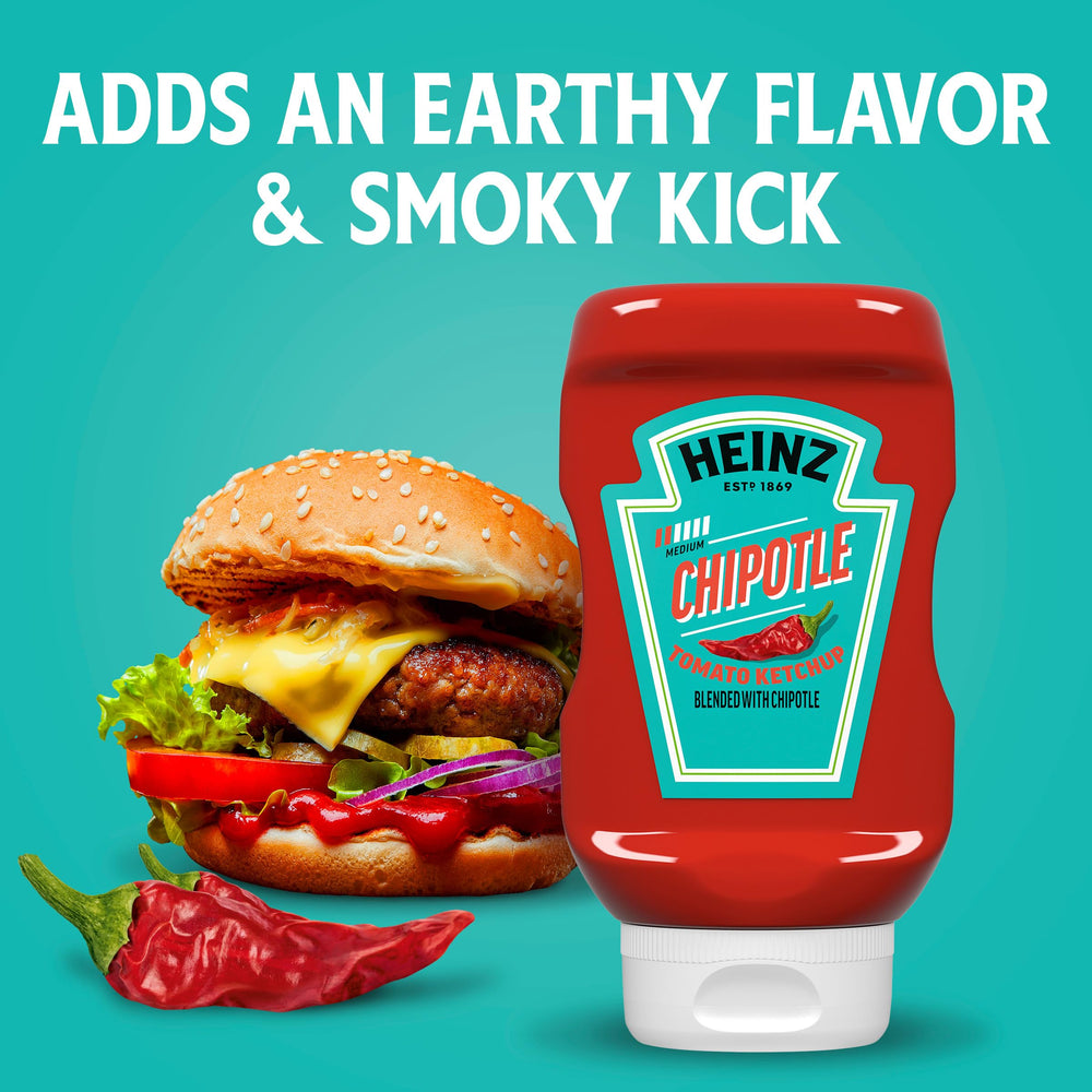 Heinz Chipotle Ketchup with fries creates a flavorful dipping option