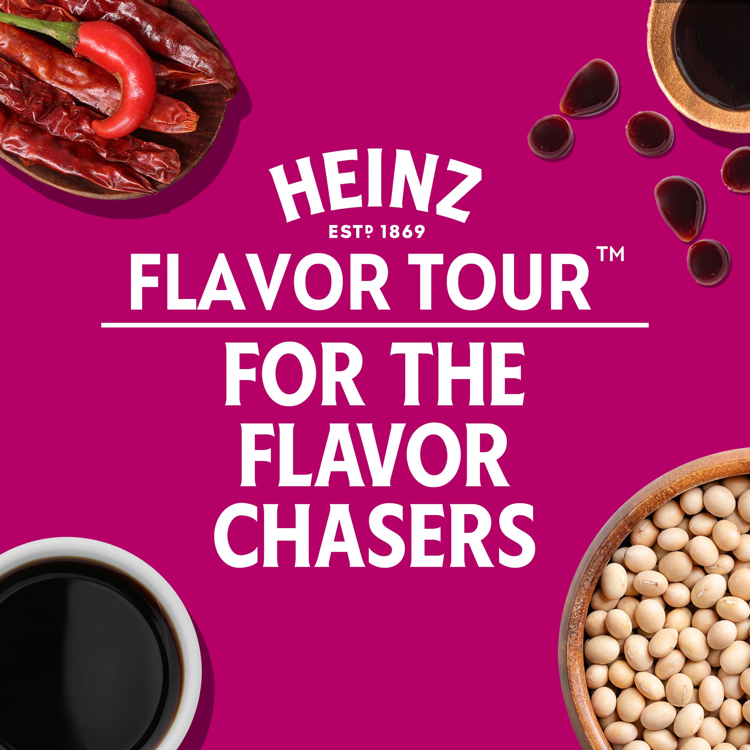 Closeup of the glossy texture of Heinz Flavor Tour sauce for dipping.