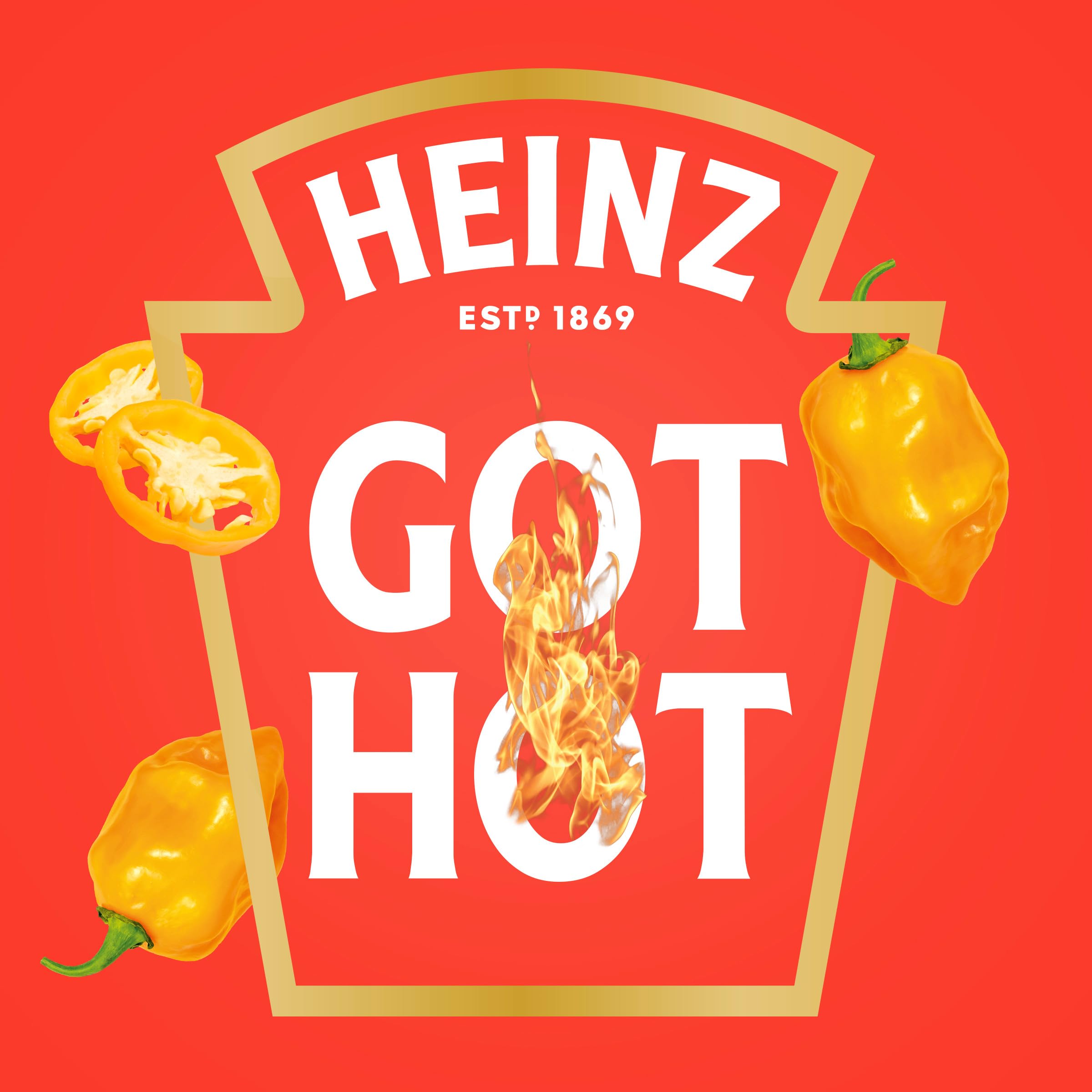 Grilling burgers with Heinz habanero ketchup adding bold flavor.
