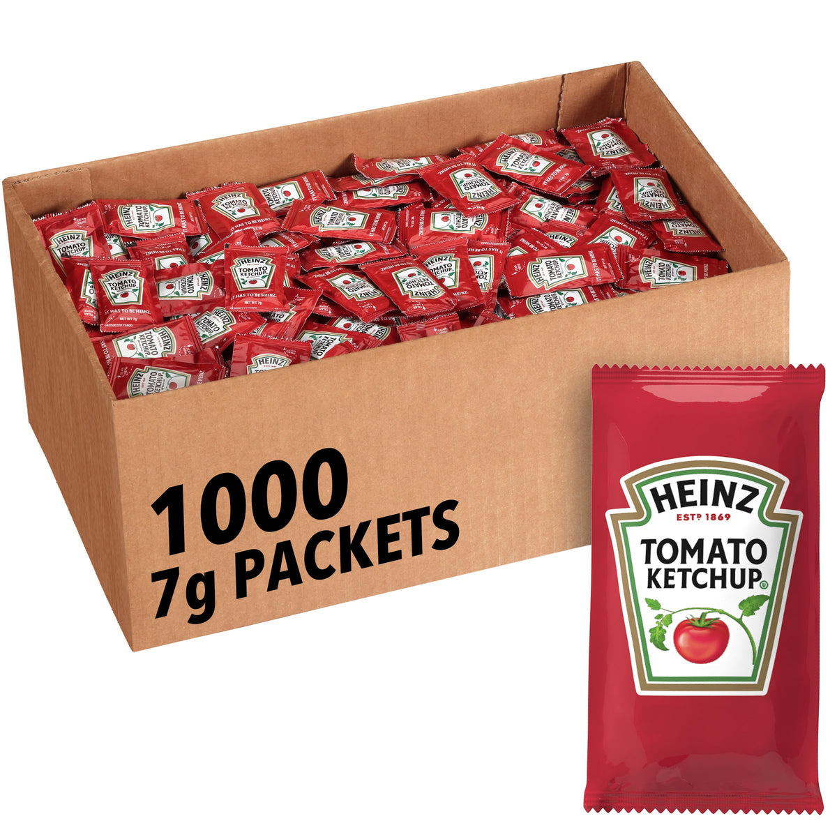 Heinz Ketchup single-serve packet for convenient meals on the go