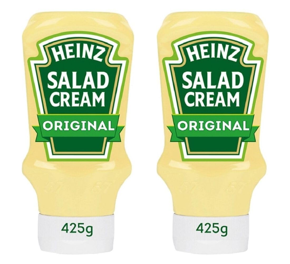 Heinz Salad Cream Original Squeezy bottle front, convenient dispensing for quick meals