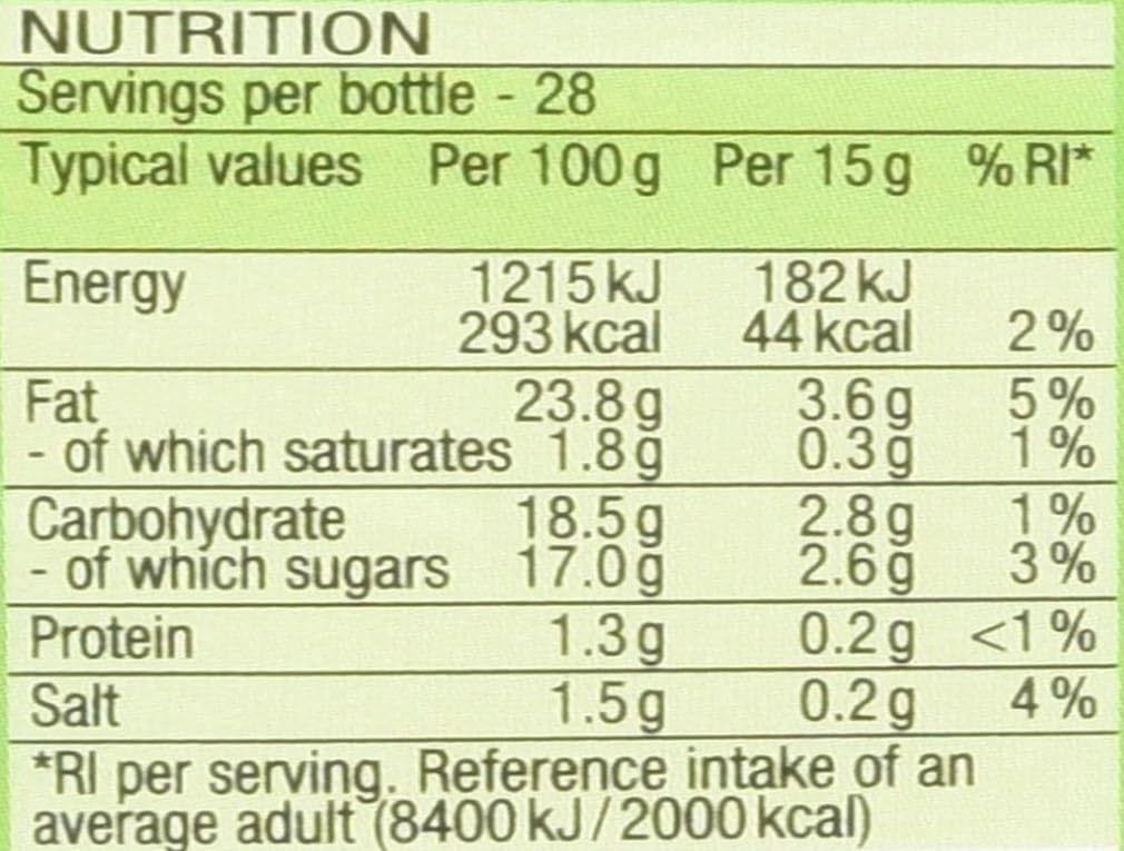 Heinz Salad Cream Original Squeezy pour-top in use, ideal for topping salads