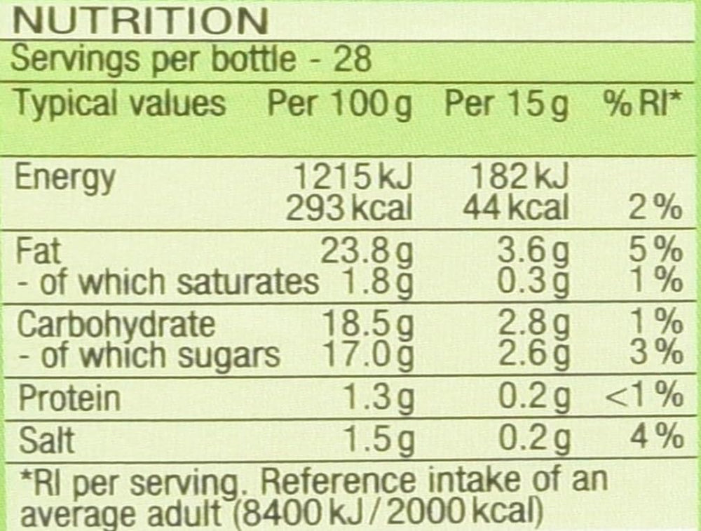 Heinz Salad Cream Original Squeezy pour-top in use, ideal for topping salads