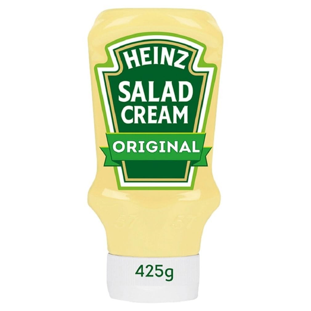 Heinz Salad Cream Original Squeezy with a salad bowl drizzle of tang