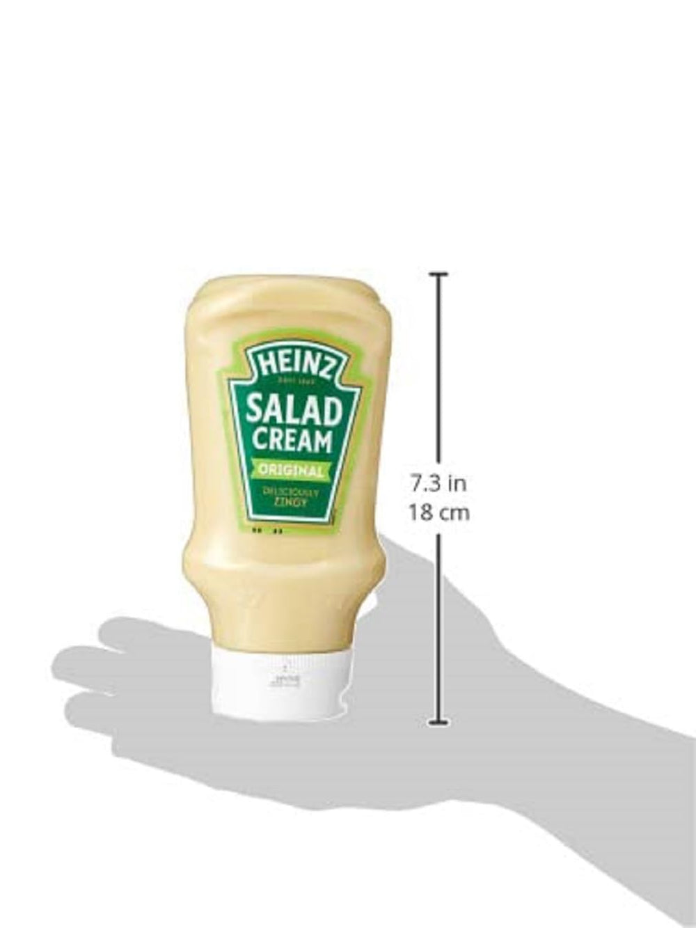 Heinz Salad Cream Original Squeezy close-up shows smooth, creamy texture