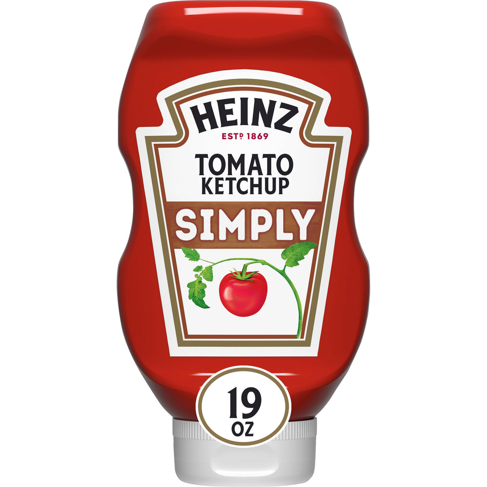 HEINZ Simply Tomato Ketchup 19 oz bottle ready for family meals