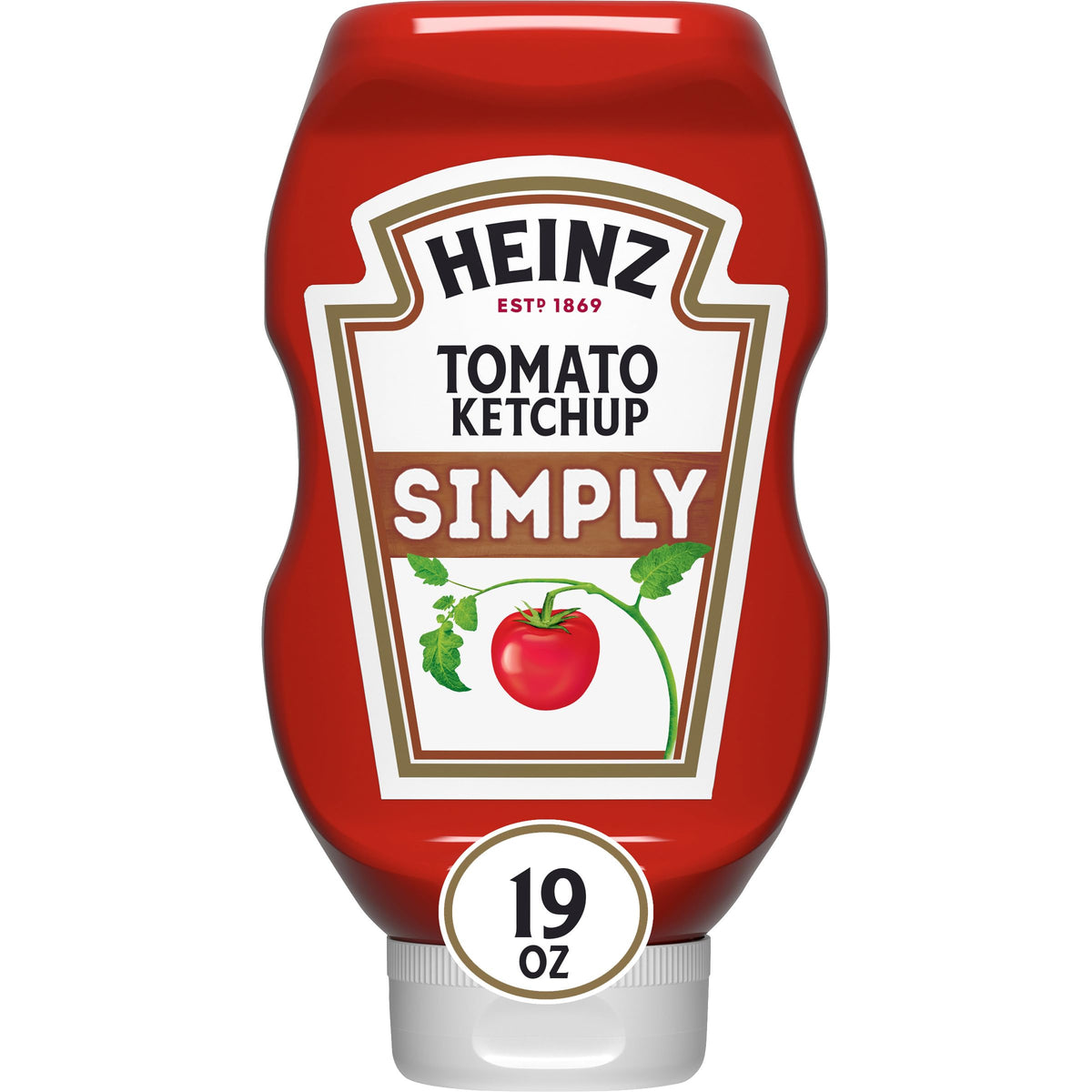 HEINZ Simply Tomato Ketchup 19 oz bottle ready for family meals