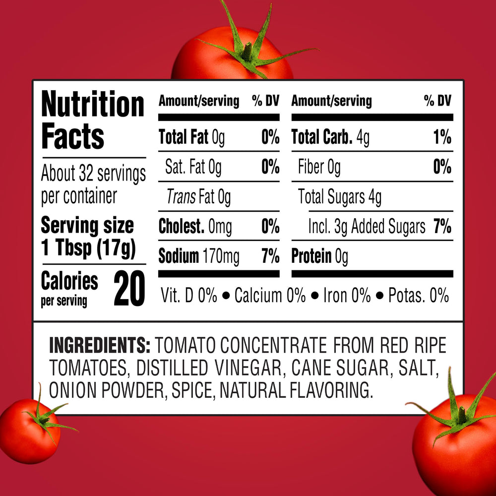 HEINZ Simply Tomato Ketchup bottle with flip cap for easy squeezing