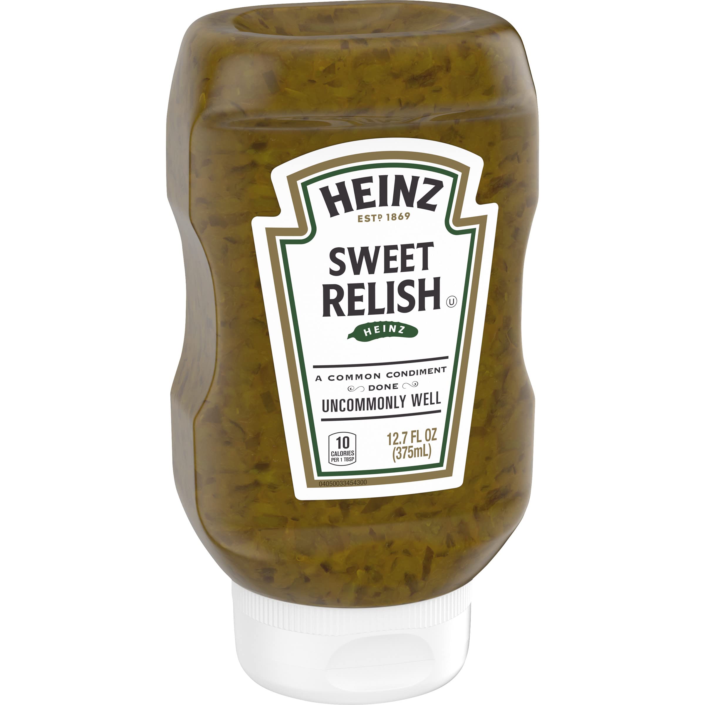 Kosher-certified Heinz Relish label signals trusted quality.