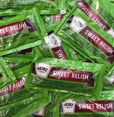 HEINZ Sweet Relish pack lunch bag idea demonstrates portable condiment for meals.