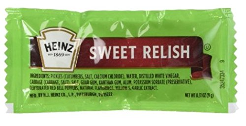 HEINZ Sweet Relish single-pack packaging for on-the-go meals and lunches.