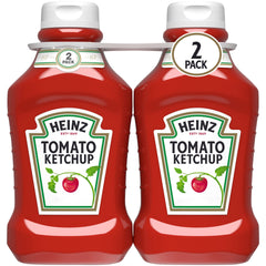Heinz tomato ketchup two-pack bottles ready for sharing at gatherings