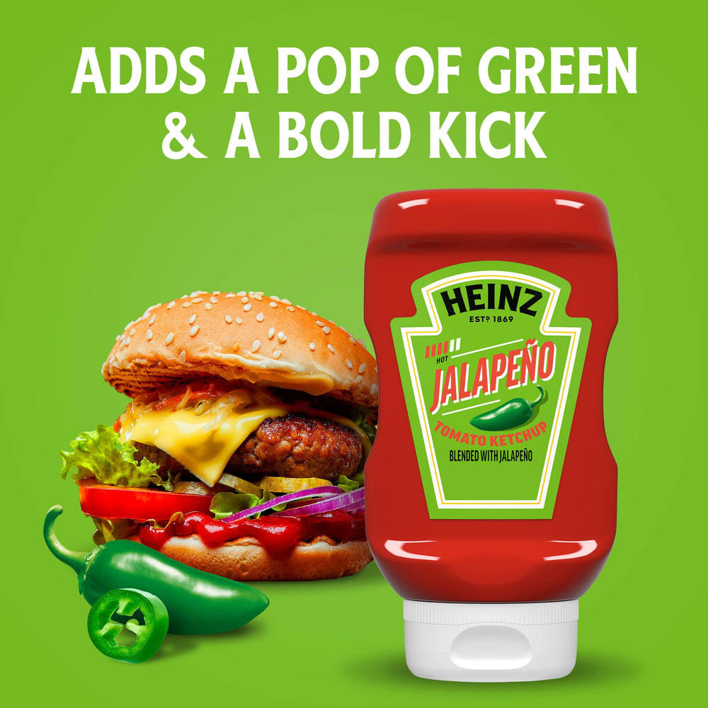 Heinz label confirms kosher-certified quality for this jalapeño blend.