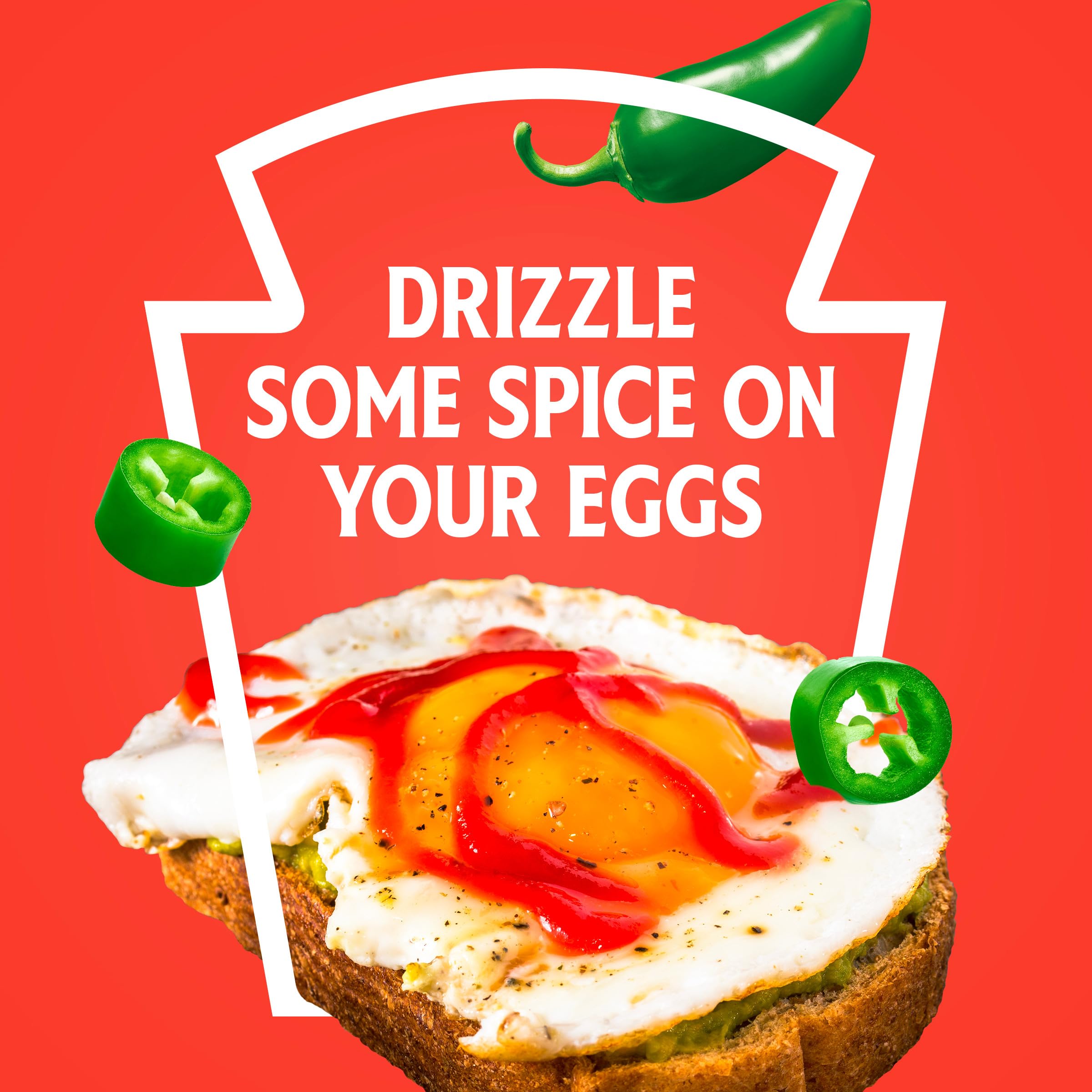 Splash shot of Heinz Jalapeño Ketchup suggesting bold flavor enhancement for snacks.