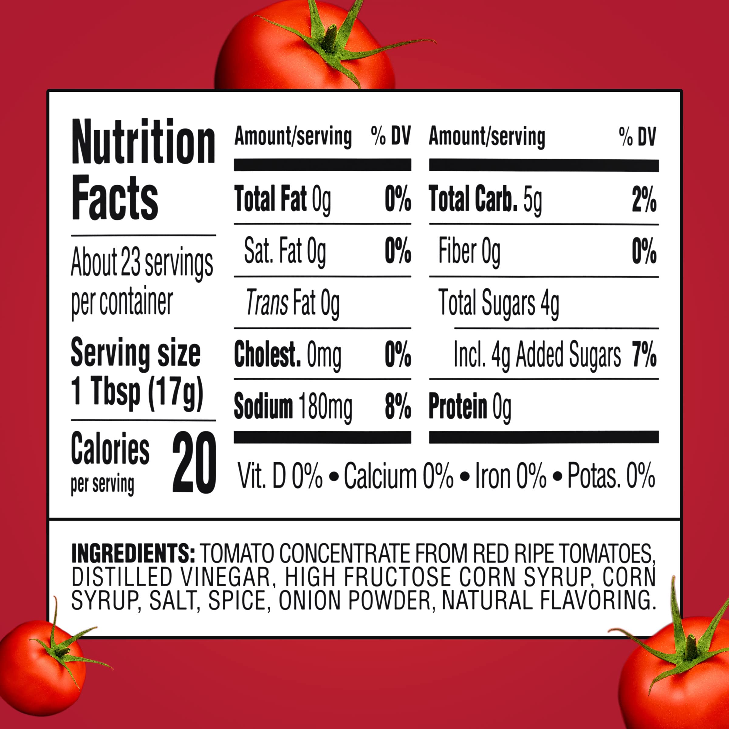 Heinz Tomato Ketchup bottle side view ideal for family meals.