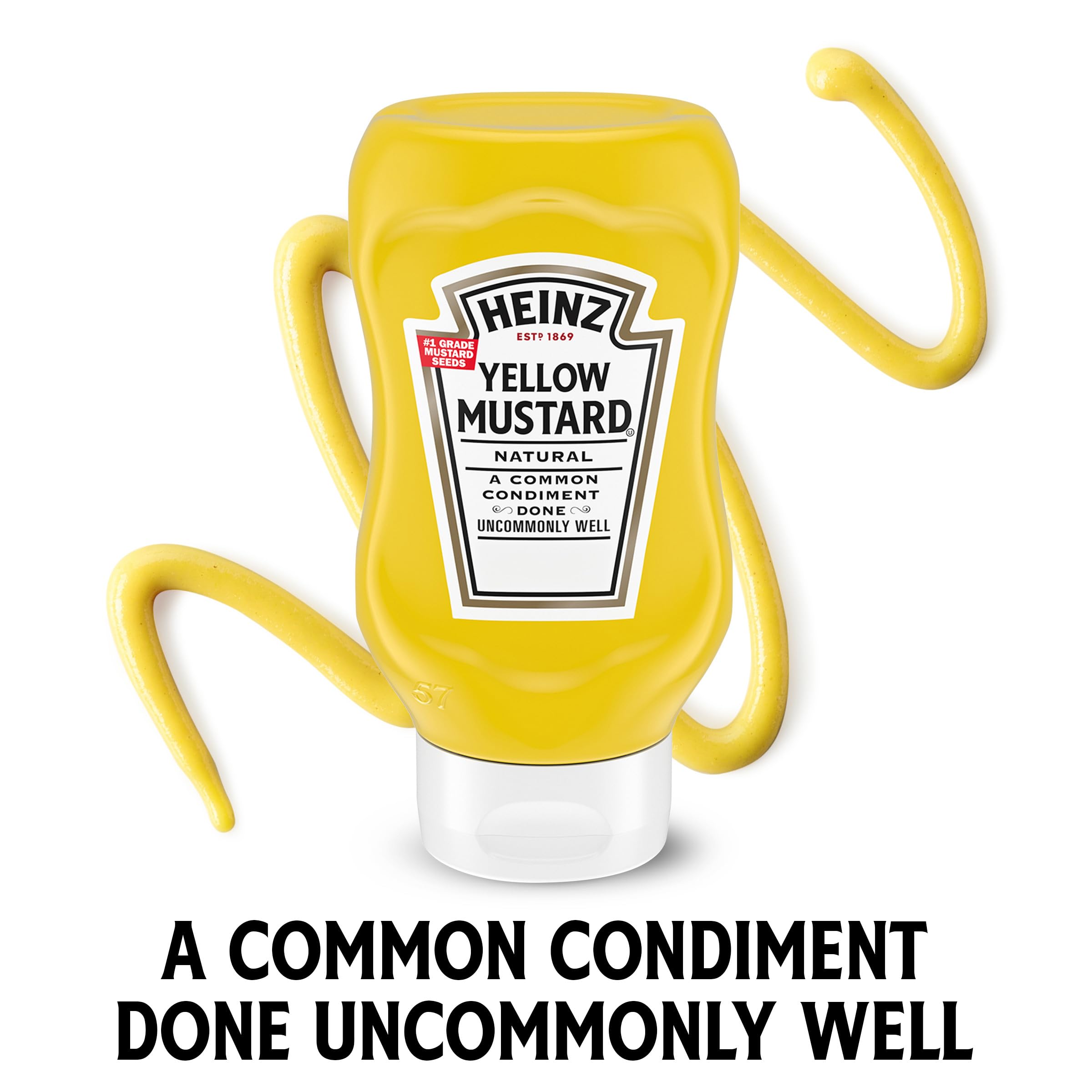 Heinz Yellow Mustard ready for family meals and gatherings
