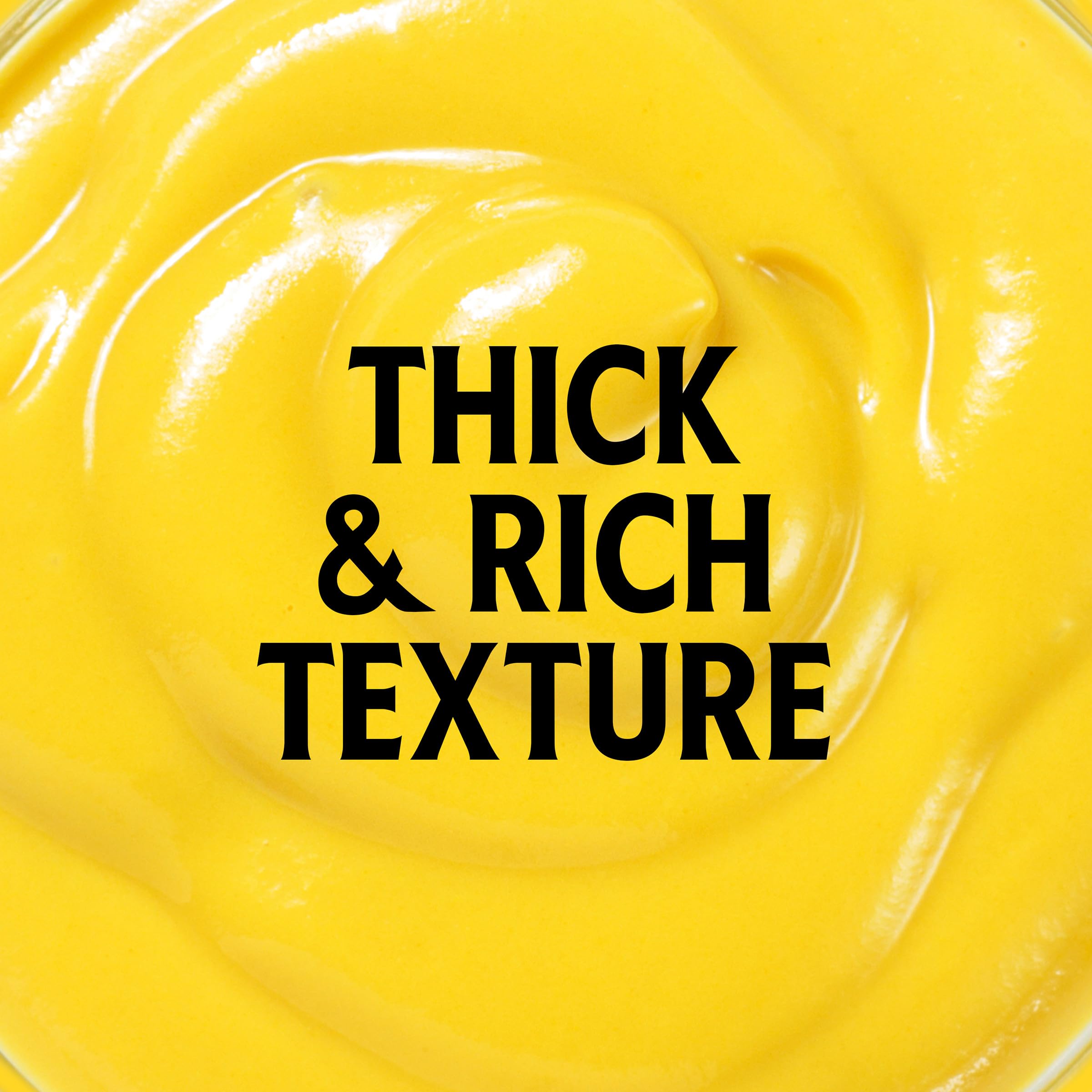 HEINZ Yellow Mustard inverted-squeeze-bottle for precise, clean application.