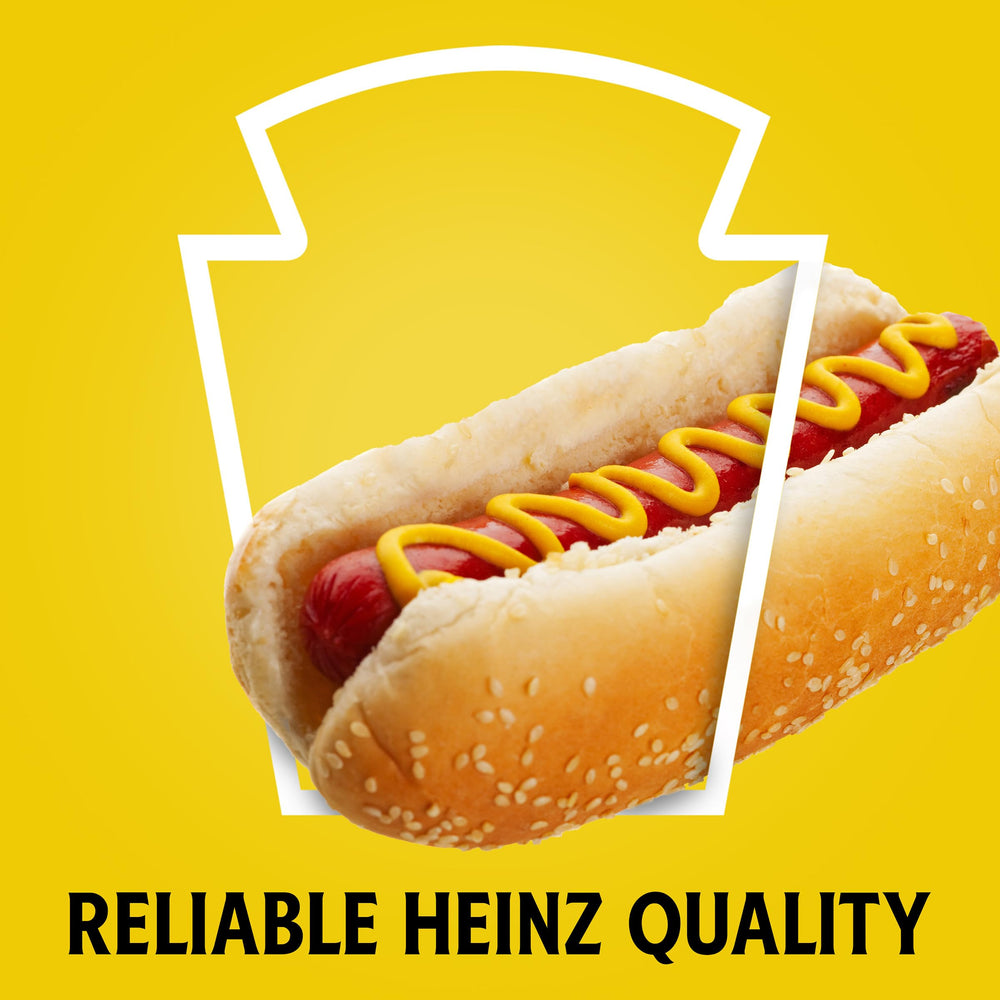 HEINZ Yellow Mustard zero-calorie-per-serving as a light flavor option.