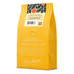 Heirloom Sugar Phoenix Blend coffee beans ready for grinding.
