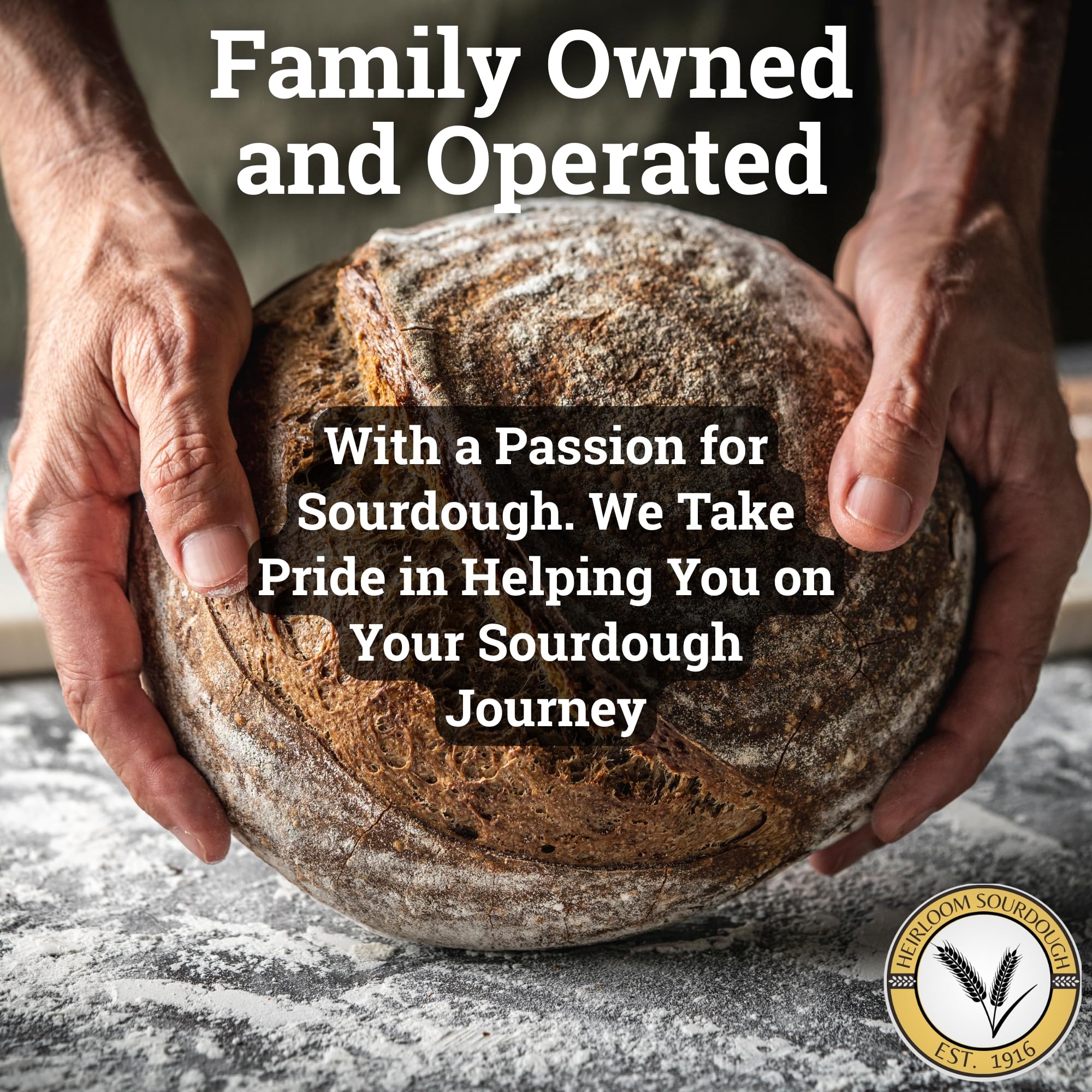 Family-owned Heirloom Sourdough provides trusted support for bakers.