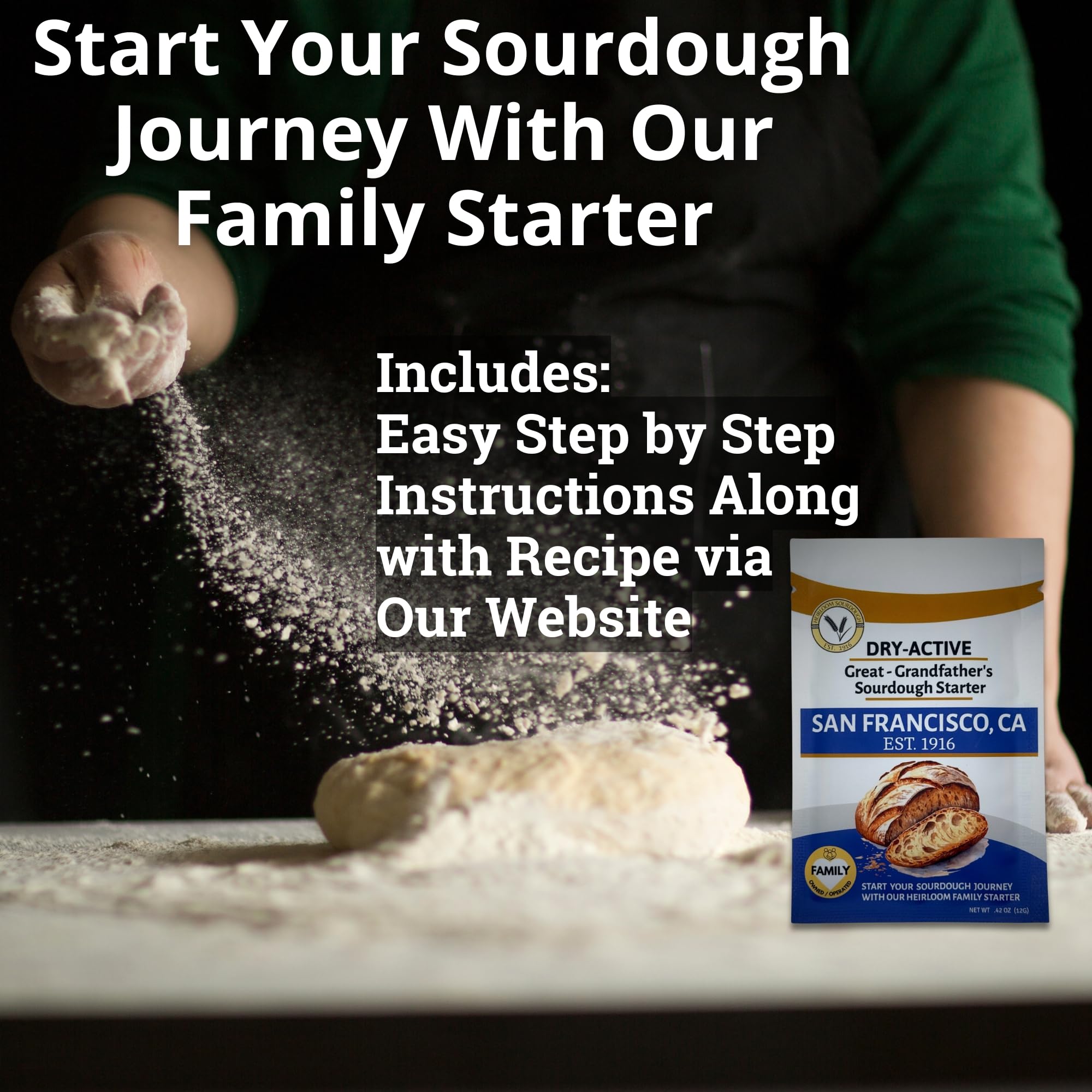 Gift-ready Sofia starter display ideal for home bakers and celebrations.