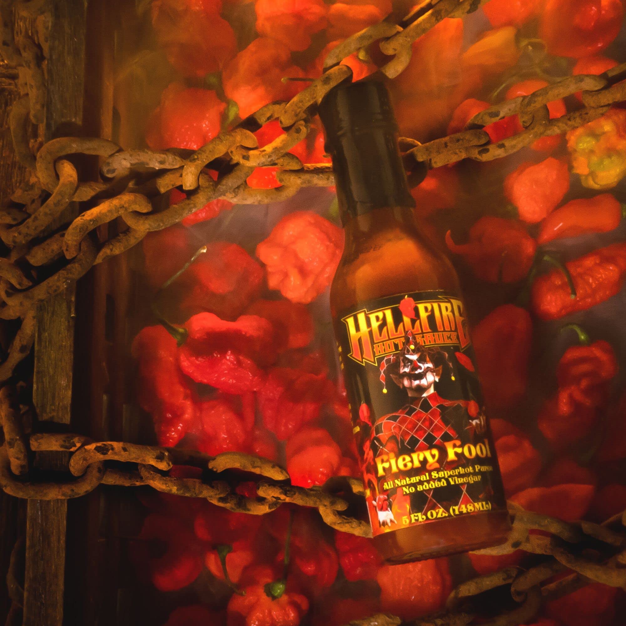 Fiery Fool on a dinner plate adds vibrant heat to meals.