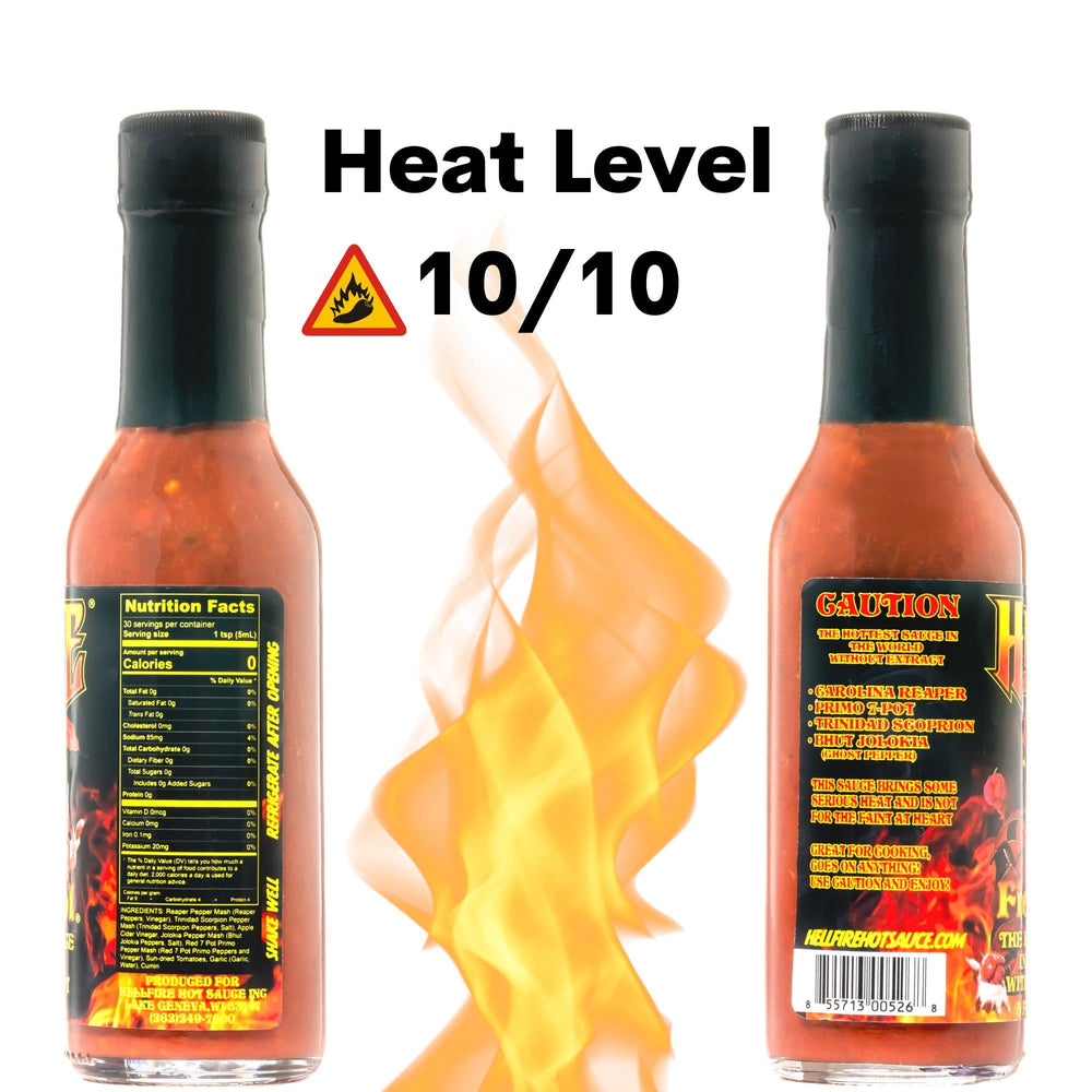 Pour action of Fiery Fool highlights bold heat and flavor.