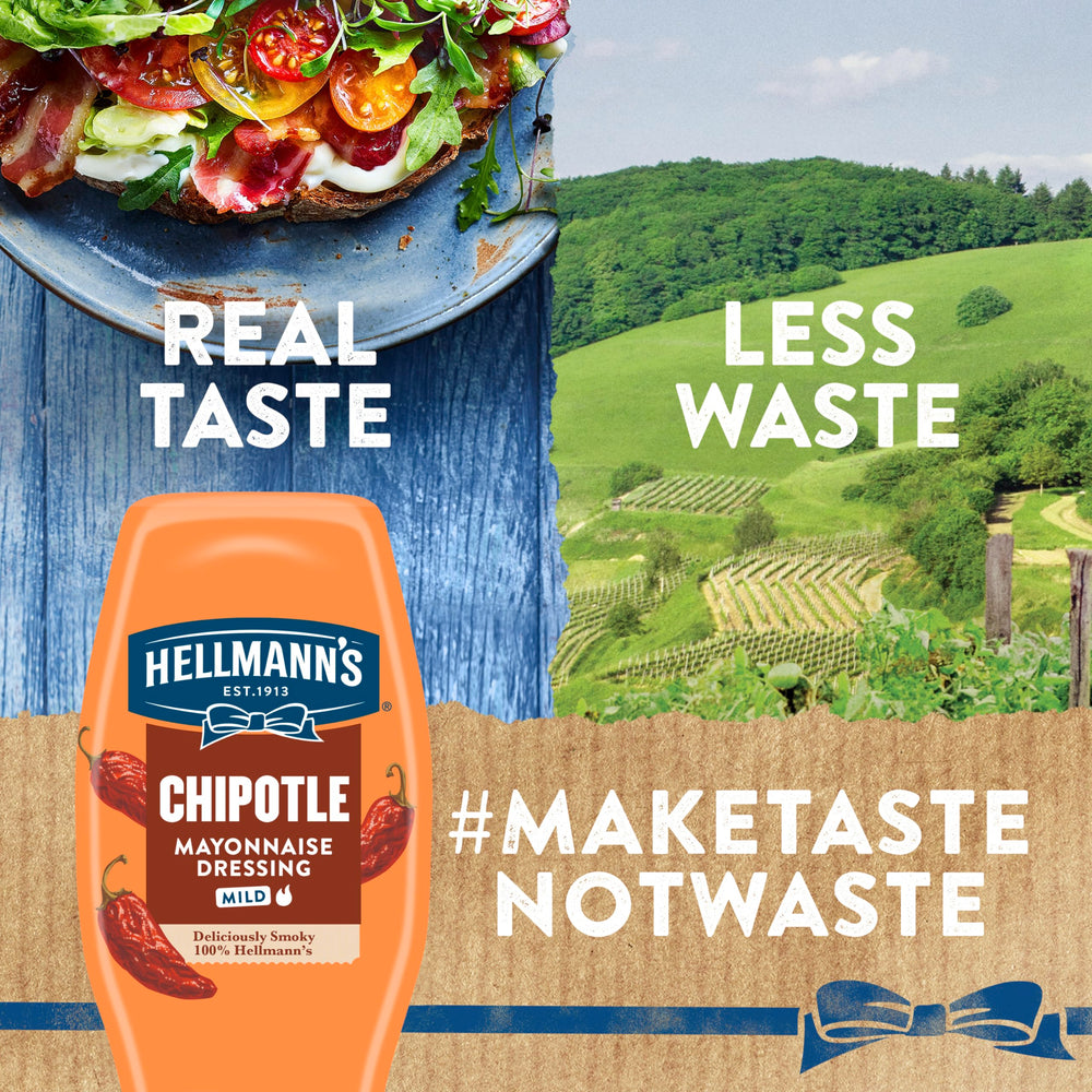 Hellmann's Chipotle Mayonnaise Dressing in a bowl seasons grain bowls with chipotle kick.