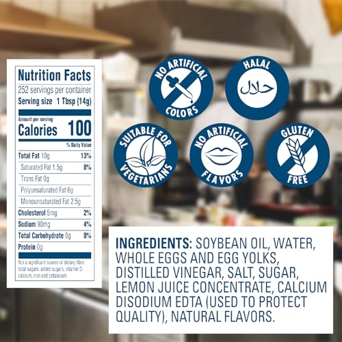 Hellmann's mayo bulk bottle powering high-volume kitchens and catering operations.