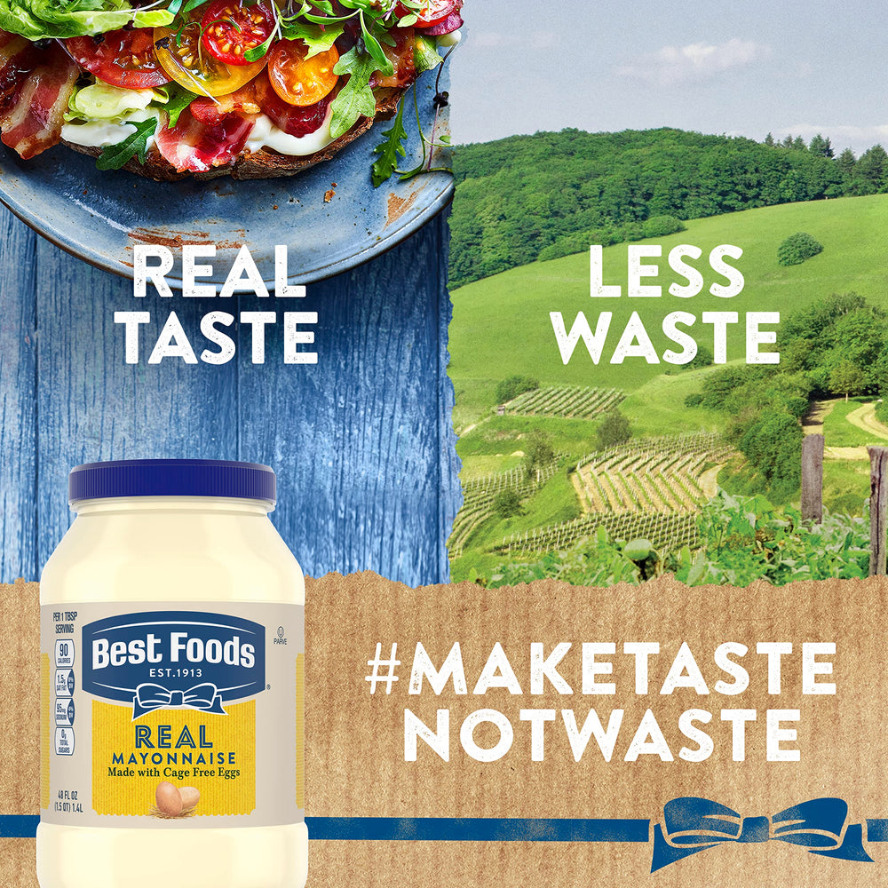 Juicy burger topped with Hellmann’s Real Mayonnaise for enhanced flavor