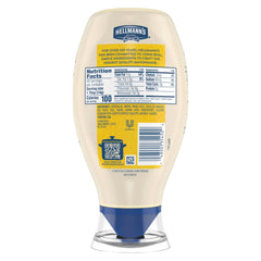 Hellmann's Real Mayonnaise gluten-free label close-up.