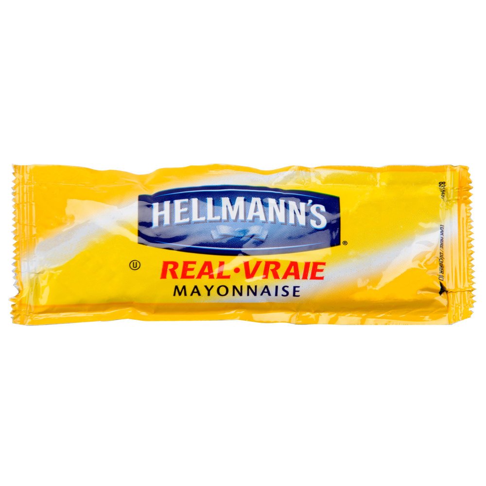 Hellmann's Real Mayonnaise portion cups for easy catering and portion control.