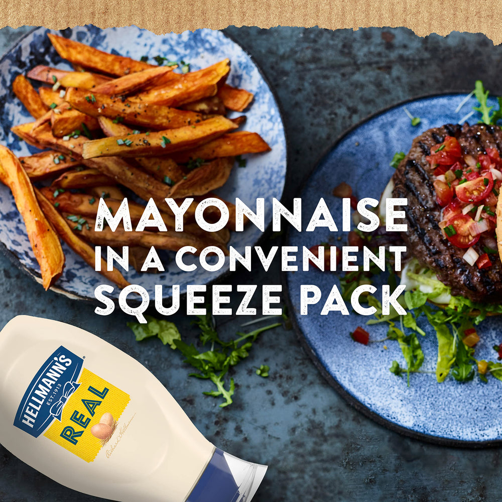 Hellmann's Real Mayonnaise packaging made from 100% recycled plastic.
