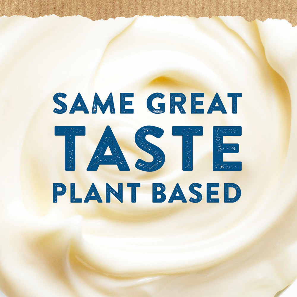 Hellmann's vegan dressing spread closeup showcases creamy texture